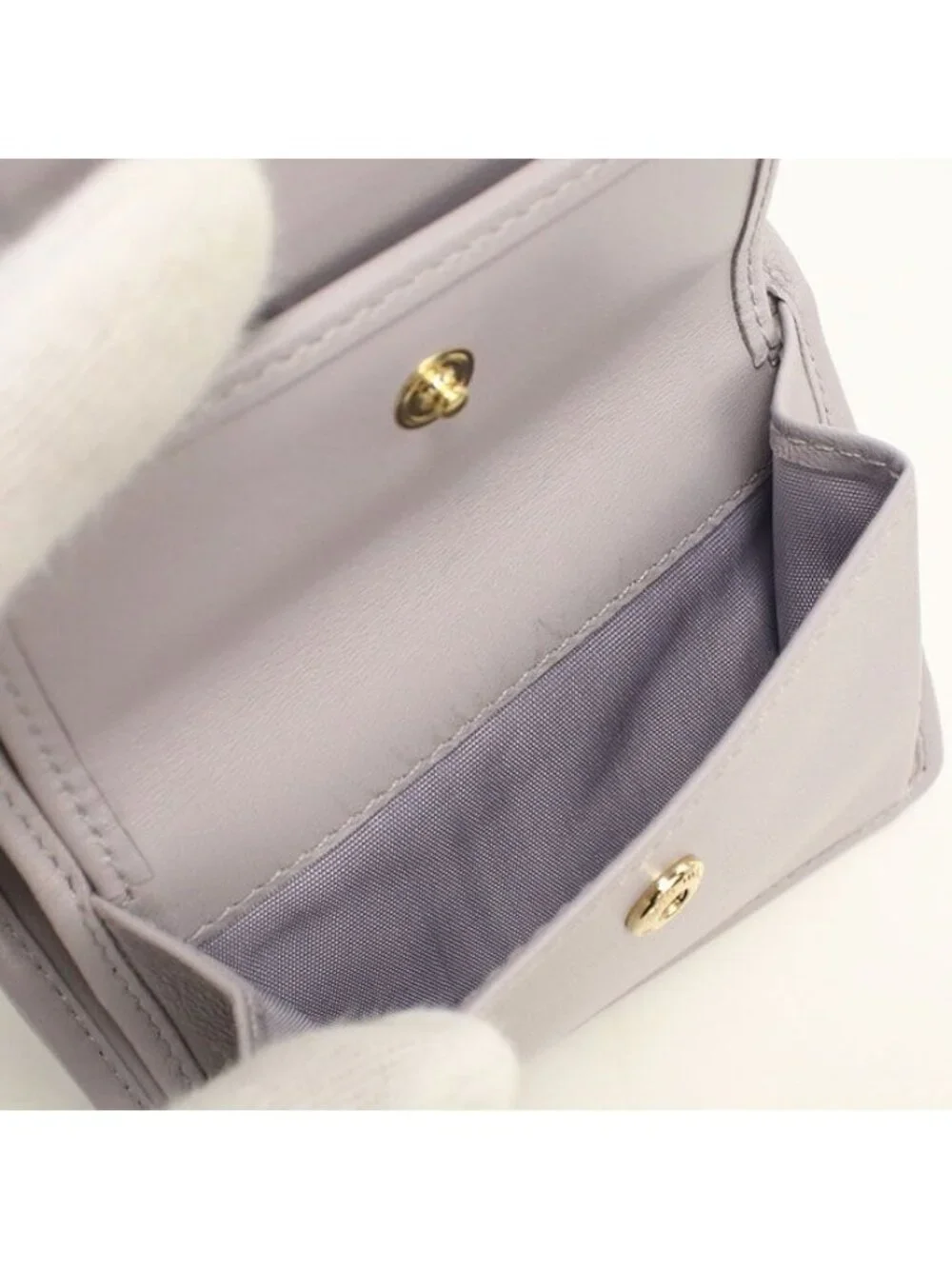 Miu Miu Matelasse Trifold Wallet Lambskin